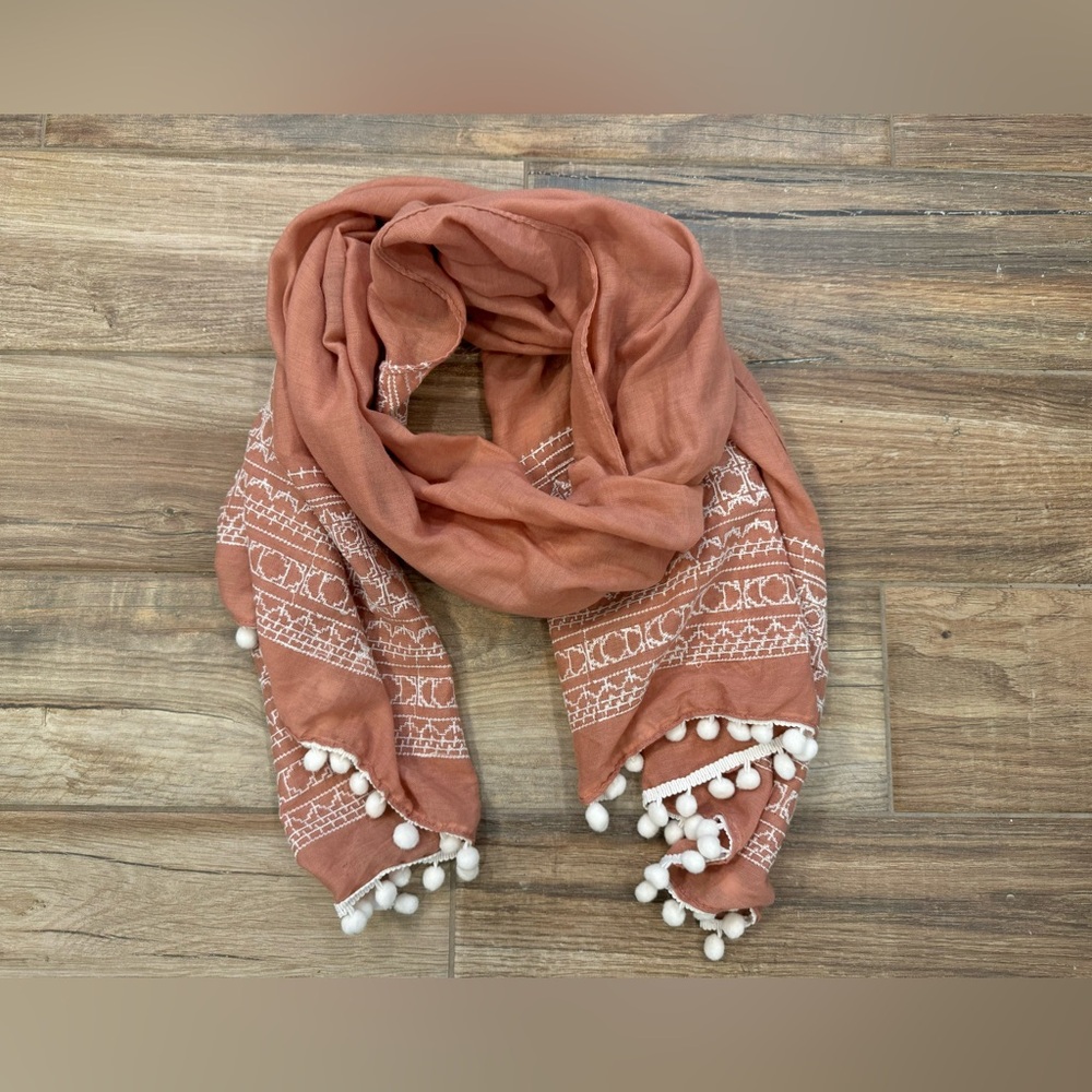 🌈FREE in a bundle 🌈Dusty rose pink boho scarf